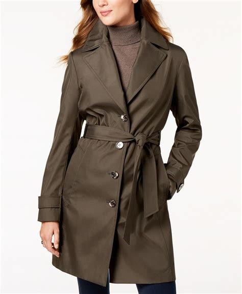 macys trench coat|water resistant trench coat women's.